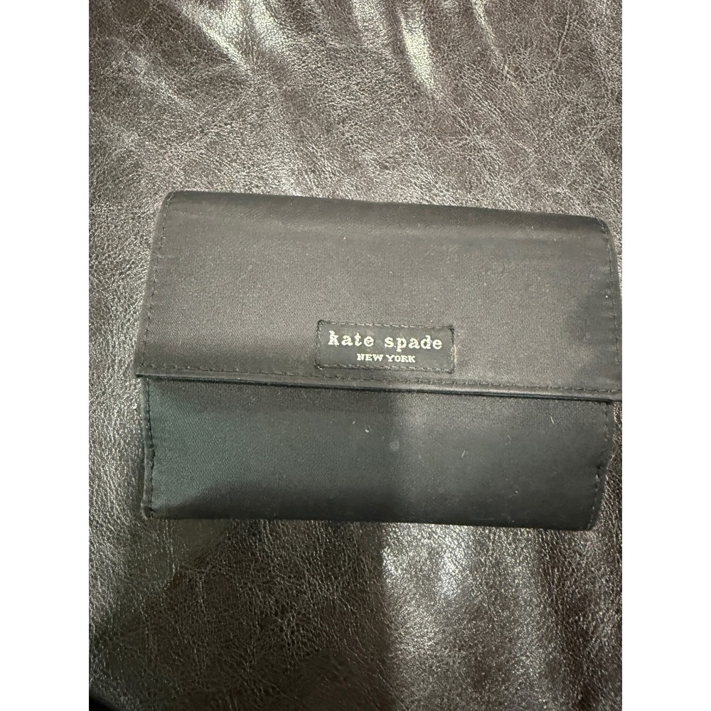 Kate Spade New York Black Nylon Bifold Wallet Coin Purse